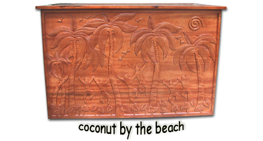 Executive Desk with Coconut by the Beach Design
