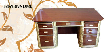 Rattan Executive Desk